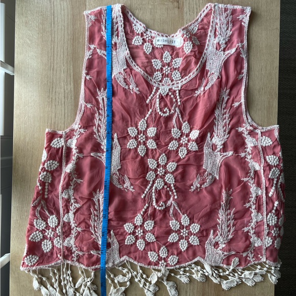 Wishlist Embroidered Cropped Tank - Size L - Picture 14 of 16
